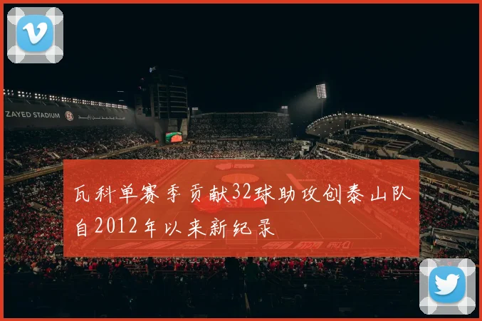 瓦科单赛季贡献32球助攻创泰山队自2012年以来新纪录